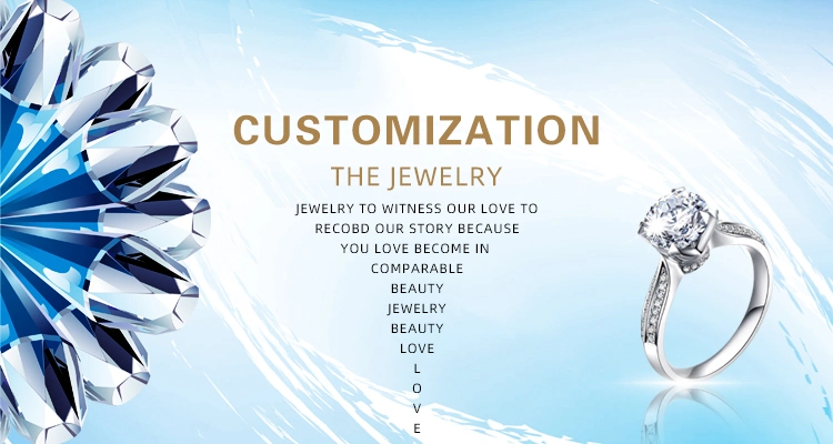 Moissanite Stud Earrings Provence Jewelry New Design Round Loose Moissanite Row Earrings in 18K White Gold for Women