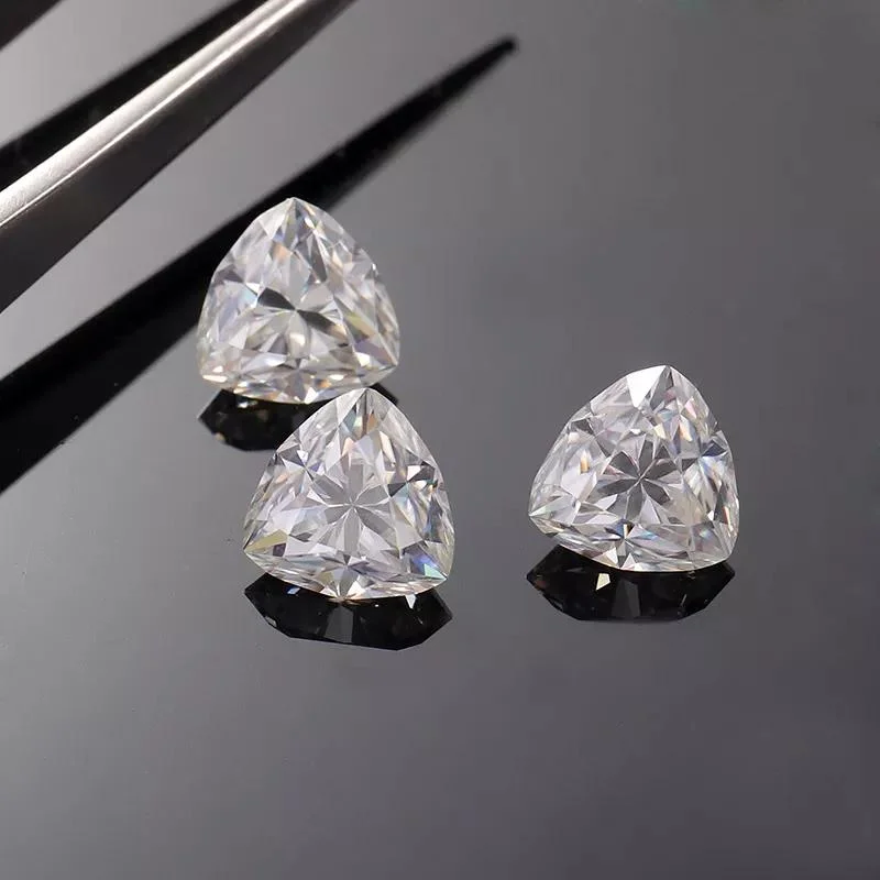 Def Color Vvs1 Clarity Moissanite Diamond Price Per Carat Moissanite Loose Stones Trillion Cut 3CT