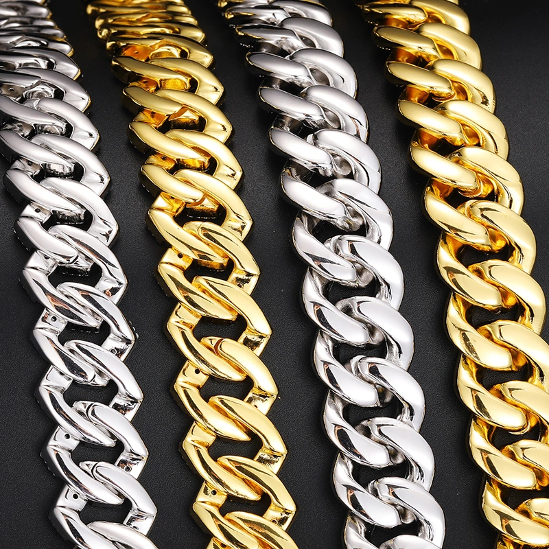 New Arrival Rapper Jewelry 20mm Gold Plated 925 Sterling Silver Round Cut Vvs Moissanite Iced out Cuban Link Chain for Men